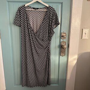 Nine West Black & White Patterned Dress – XXL